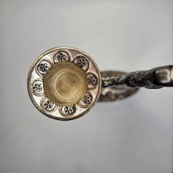 Vintage Santa Claus Metal Candle Holder Figurine Removable Cup Made in China - Picture 5 of 8